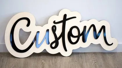 Example of our acrylic cutting work