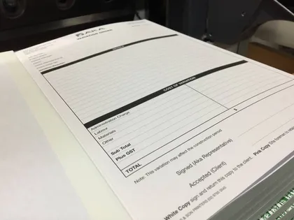 Example of our docket books work
