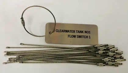 Example of our valve tags work