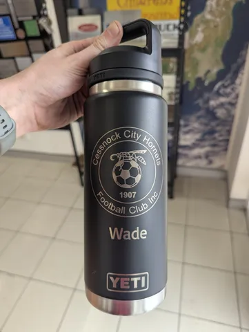 Example of our yeti engraving work